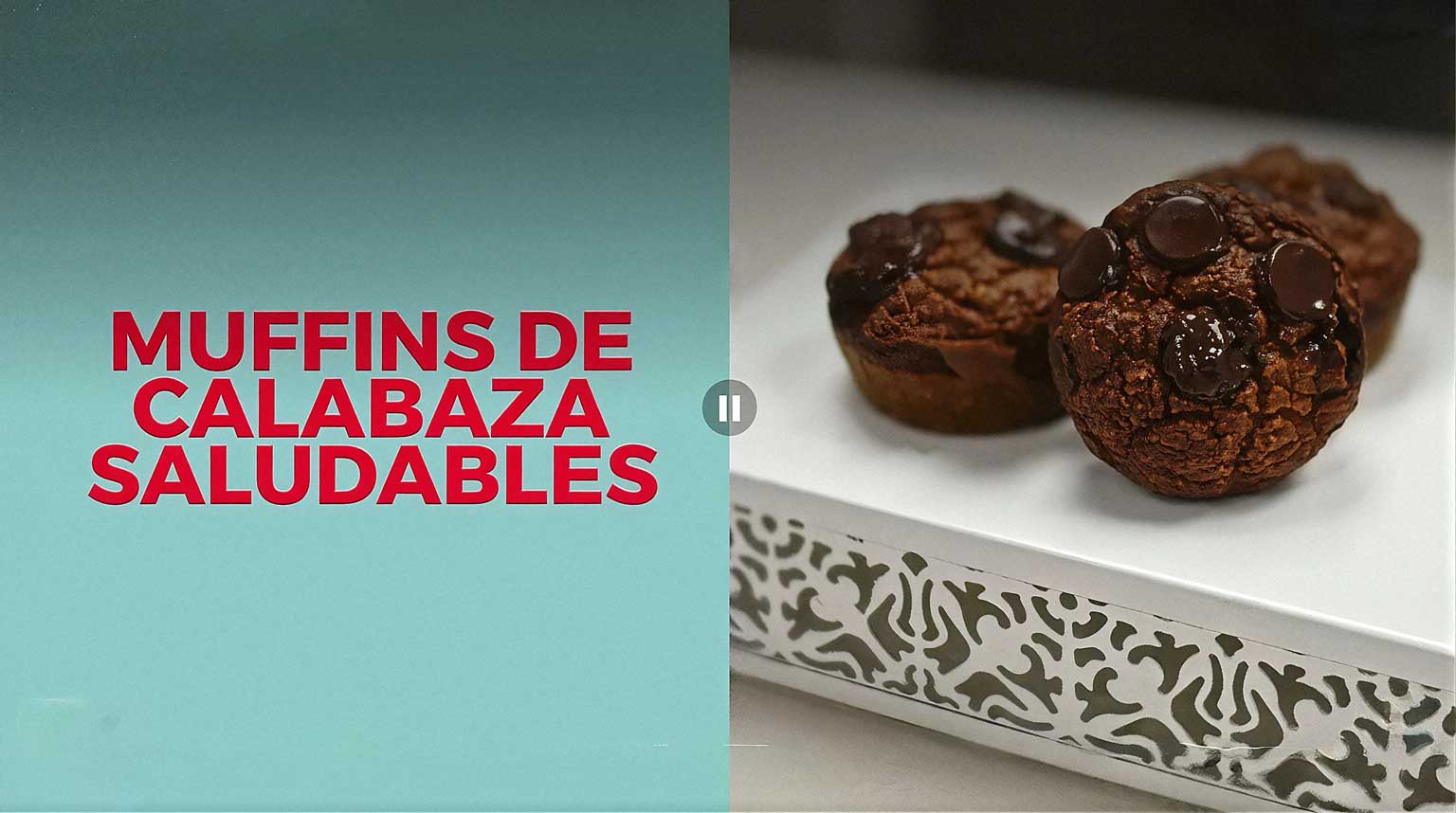Receta de muffins de calabaza tejidos saludables con el Chef Walter